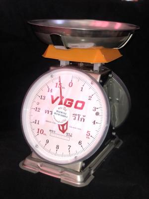 จานกลม แม่นยำ มี 2 หน้า VIGO แสตนเลสแท้ 15 กิโล Outstanding Scales