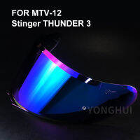 หมวกกันน็อค Visor สำหรับ MT-V-12หมวกกันน็อคโล่สำหรับ MT Stinger หมวกกันน็อคและ MT THUNDER 3หมวกกันน็อค11สีให้เลือก MT V12B หมวกกันน็อคแก้ว