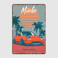 Wanghuilishop Miata MX5 JDM ความงามป้ายโลหะโรงรถคลับตกแต่ง Cinema ดีบุกป้าย Poster