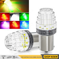 รุ่นใหม่? ไฟเบรค ไฟท้าย LED 7สี กระพริบไว้ 9smd กระพริบ7สี สำหรับติดมอเตอร์ไซค์เเละรถยนต์  1ชิ้น