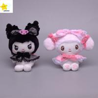 QBHDIA มายเมโลดี้ จี้ของเล่น Kuromi lolitas plushie ตุ๊กตาผ้าพลัฌ โลลิต้า Kuromi พวงกุญแจตุ๊กตามายเมโลดี้ คาวาอิ 12/15ซม. ของขวัญสำหรับเด็กผู้หญิง