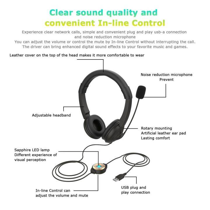 usb-wired-headset-with-noise-cancelling-microphone-on-ear-computer-headphone-call-center-earphone-volume-control-speaker-mic