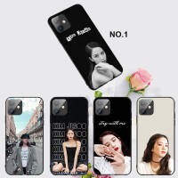Casing หรับ iPhone 14 13 11 Pro Max 11 Mini 8+ 8 Plus Black Jisoo Pink K POP Pattern Phone เคสโทรศัพท์ อ่อนนุ่ม TPU Shockproof Black ปก