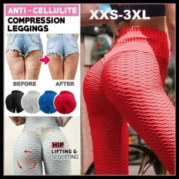 Famous TIK Tok Leggings Yoga Pants for Women Butt Lift High Waist Tummy  Control Booty Bubble Workout Running Tights 
