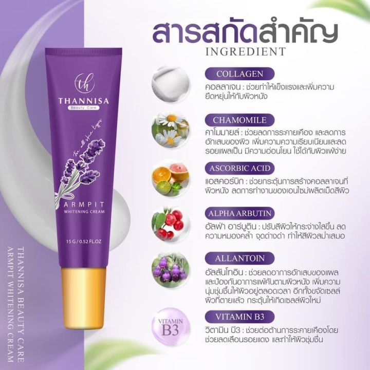 2หลอด-thannisa-ของแท้100-ส่งฟรีมีของแถม-ธัญนิสา-ครีมทารักแร้ขาว-ระงับกลิ่นกาย-ครีมทารักแร้ธัญนิสา-รักแร้ขาว