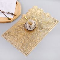 PVC Hollow Nordic Style Non-slip Kitchen Placemat Coaster Resistant Insulation Pad Dish Coffee Cup Table Mat Home Decor