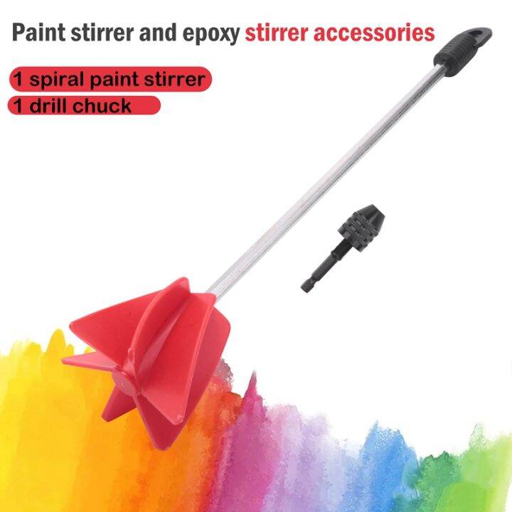 paint-mixer-amp-epoxy-mixer-attachment-with-1-4inch-hex-shank-drill-chuck-for-mixes-epoxy-resin-latex-oil-paints