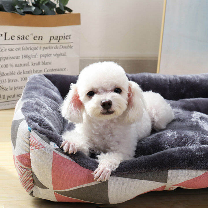 ที่นอนสัตว์เลี้ยง-pet-bed-ที่นอนแมว-ที่นอนสุนัข-หมา-เบาะแมว-เบาะหมา-เบาะรองนอน-แบบสี่เหลี่ยม-pa06