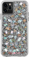 Case-Mate - Karat - Case for iPhone 11 Pro Max - Real Mother of Pearl &amp; Silver Elements - 6.5 inch - Mother of Pearl