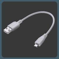 สายสายซิงค์ข้อมูลสายชาร์จ USB 2A 5V ที่มีสายเคเบิลต่อโทรศัพท์ไมโคร USB สายสั้นเป็นพิเศษ18ซม. สำหรับแอนดรอยด์เสี่ยวมี่ Huawei Samsung