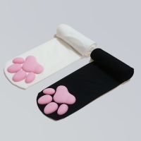 Long Cat Paw Pad Cotton Socks Women ToeBeanies Girls Cat Pawpads Footprint Over Knee Thigh Stocking Fashion Cute Cosplay