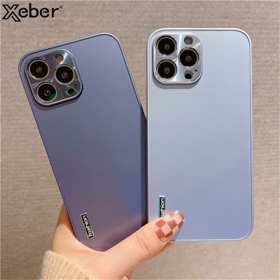 [LWF ร้อน] โลหะสีทึบกรณีโทรศัพท์ iPhone 14 13 12 11 Pro Max X XS Max XR 7 8บวก SE กันกระแทกกันชนกล้องคุ้มครองปก