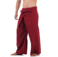 กางเกงชาวเล ขาก๊วย ผุ้าฝ้ายอย่างหนา ใส่สบาย ไม่ร้อน UNISEX Heavy Cotton Fisherman Pants