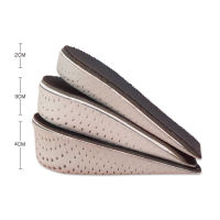 1 Pair Shoe Insoles Breathable Half Insole Heighten Heel Insert Sports Shoes Pad Cushion Uni 2-4cm Height Increase Insoles