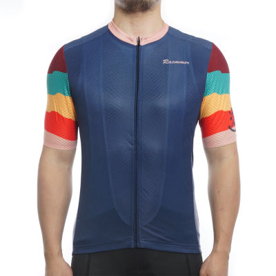 Racmmer  Pro Cycling Jersey Mens AERO Training Bicycle Jersey Lightweight Mtb Bike Cycling Clothing Shirt Kit 4 Colors