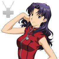 รูปแบบเรียบง่ายชาริอีว่า Katsuragi Misato เครื่องรางเครื่องรางลูกปัดเครื่องประดับแฟชั่นผู้หญิงสร้อยคอสไตล์เกาหลีโซ่ไหปลาร้า