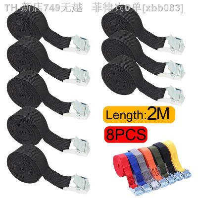 【CW】卍﹉☁  8pcs/Lot Buckle Tie-Down Straps Car Motorcycle With Metal Tow Rope Ratchet for Luggage