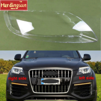 Hardingsun สำหรับ Audi Q7 2010 2011 2012 2013 2014 2015ไฟหน้าเลนส์ใส/ด้านหน้าไฟหน้ากันชนเลนส์สีอ่อน