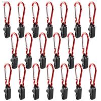 ❦☼ Tarp Awning Clamp Clips Tent Snaps Hangers Camping Tent Tighten Lock Grip Clamp Carabiner for Outdoor Camping Farming Garden