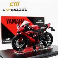 1:18ยามาฮ่า2018/2019 R1รถจักรยานยนต์ Diecast แดงดำซม.