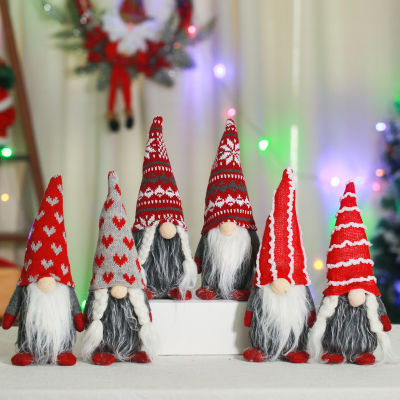 Mzd【สุขสันต์วันคริสต์มาส】เครื่องประดับคริสต์มาส Faceless ตุ๊กตาตุ๊กตาหมวกไอศครีม Gnome ตุ๊กตาซานตาคลอสเครื่องประดับ