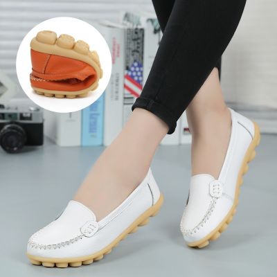 YOGOREADY STOCK lat Work Moccasin Loafers Kasut Juruwarat Nurse Shoes