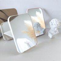 【BEIBEI】 Folding Mirror Makeup Simple Desktop Foldable Dressing Portable