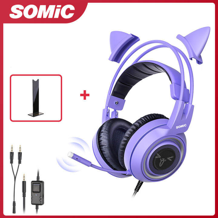 Hot Promotion Somic G951s Ps4 Gaming Headset With Cat Ear 35mm Plug