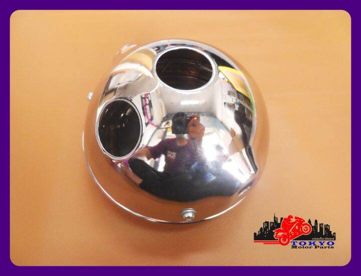 suzuki-a100-a100sr-headlight-with-chrome-case-ไฟหน้า-พร้อม-หน้ากาก-ชุบโครเมี่ยม-สินค้าคุณภาพดี