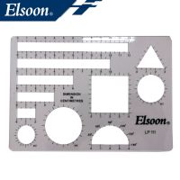 [Old A Hardware] Elsoon LP111แม่แบบของไม้บรรทัดวาดรูป