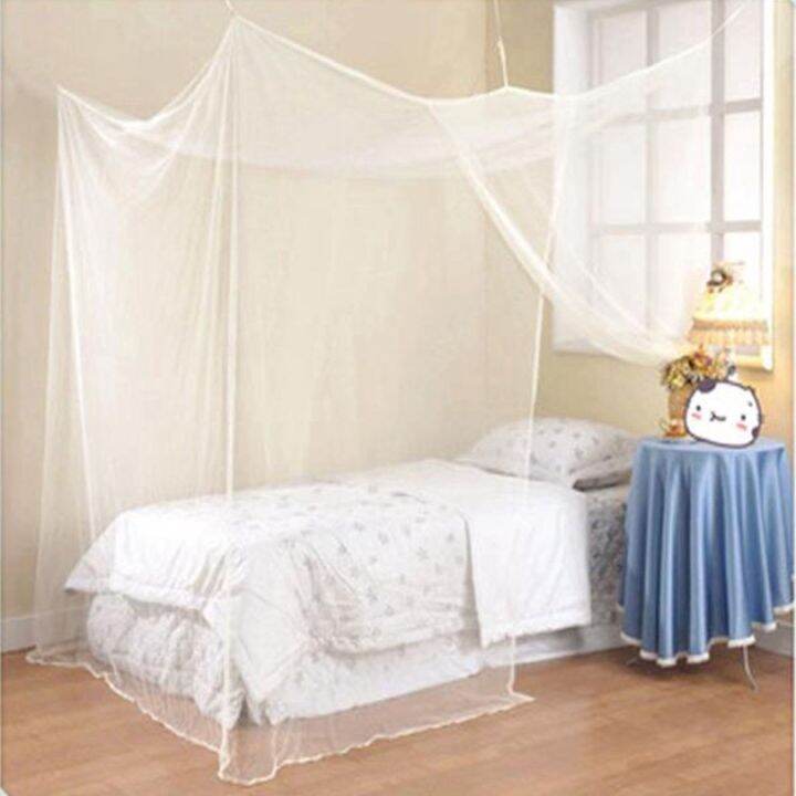 Mùng Ngủ Có Cửa Lưới Màu Trắng Đẹp Và Bền Giường Đơn 1M2x2M | Lazada.vn