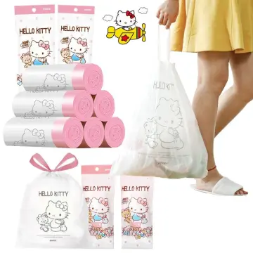 Hello Kitty Drawstring Garbage Bags Medium for Household Bathroom