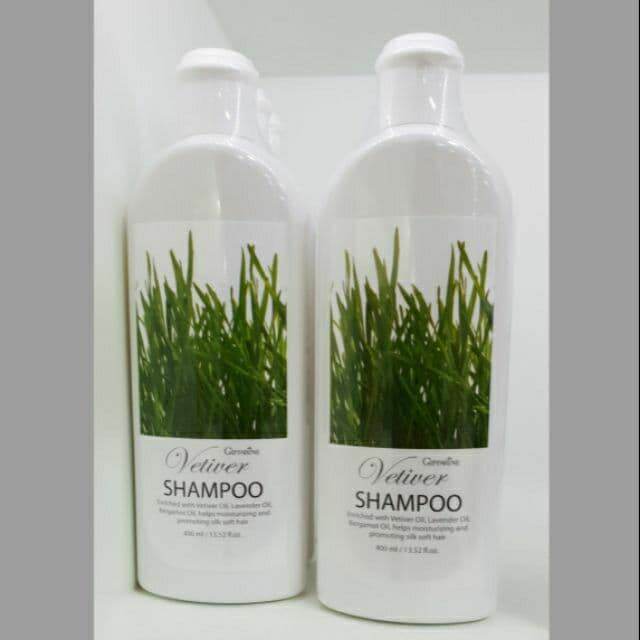 vetiver-shampoo-giffarine-กีฟฟารีน-เวติเวอร์-แชมพู-แชมพู-สูตรอ่อนใส-ทำความสะอาดเส้นผมและหนังศรีษะ-ขนาด-400-มล