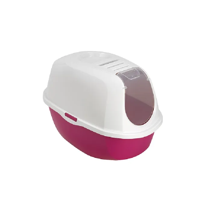 Moderna Smart Cat Hot Pink Fully Enclosed Litter Box Lazada PH
