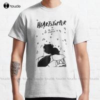 Heartstopper Black White Classic T Shirt High Quality Cute Elegant Lovely Kawaii Cartoon Sweet Cotton Tee Shirts Xs 5Xl XS-6XL