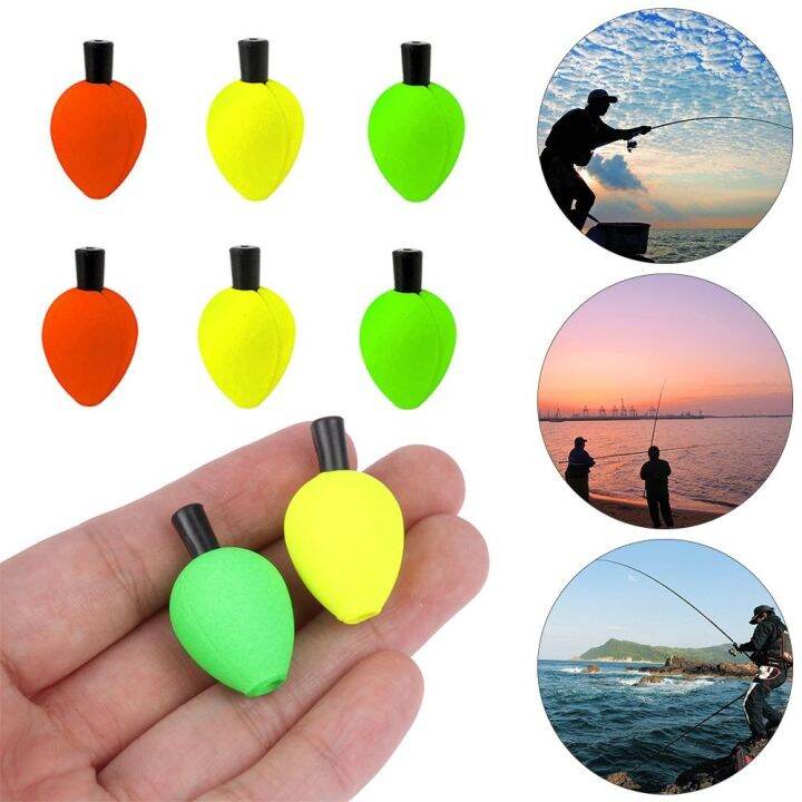 TAHAY 30pcs Buoys Foam Peg Floats Positioning Float Foam Fishing Trout Floats Slip Bobber