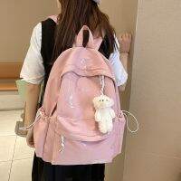 ?กระเป๋าเป้สะพายหลังคอมพิวเตอร์ female contracted large capacity computer bag backpack college students junior middle school high girls