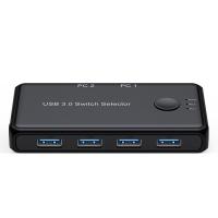 USB 3.0 Switch Selector KVM Switcher HUB 4 Ports 5Gbps 2 IN 4 OUT Converter for Windows10 PC Scanner Printer Sharing USB Hubs