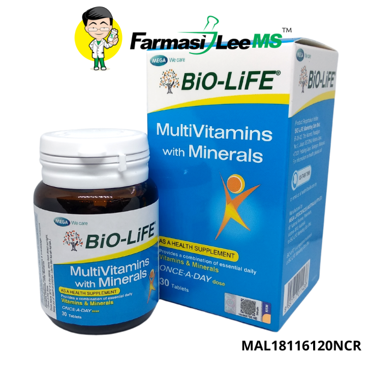 BioLife Multivitamins with Minerals 30s (Exp 12/2024) Biolife Bio life