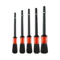 5Pcs Soft Detailing Brush Set แปรงทำความสะอาดรถยนต์ Cleaning Detailing Brush Automotive Air-Conditioner Cleaning Detailing Brush