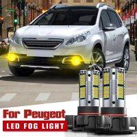 2pcs LED Fog Light Lamp Blub PSX24W 2504 Canbus For Peugeot 2008 (2013-2018) 206 (2009-2013) 207 CC SW 208 5008 (2009-2016)