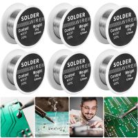 6Pcs Solder Wire Professional 0.8mm Tin Soldering Wire 30g Electric Soldering Repairing Solder Wire Premium High-Purity Rosin