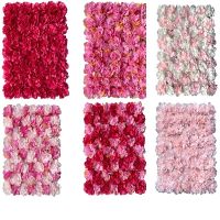 【cw】Artificial Rose Red Dali Flower Wall Decoration Flower Panel Dried Flowers Wedding Backdrop Pavilion Corners Home Party Decor !