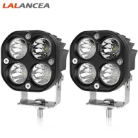 LAlancea 2pcs 3 Inch 40w Led Work Light Bar Spotlight 6000k Driving Fog Lamp Ip67 Waterproof For Truck Suv Atv【fast】