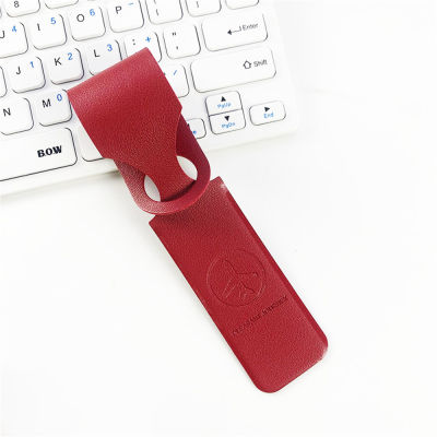 Portable Luggage Tag PU Leather Baggage Tag Suitcase ID Addres Holder PU Leather Luggage Tags Baggage Tag