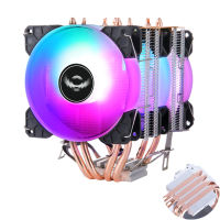 4 ท่อความร้อน CPU Cooler พัดลมหม้อน้ำ 4 Pin PWM CPU Cooling สำหรับ Intel LGA 2011 1155 1151 1150 1700 1200 775 X79 X99 AM3 AM4 AMD-kxodc9393