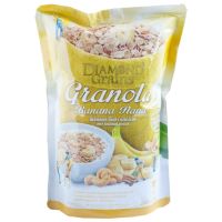 Diamond Grains Banana Granola ซีเรียลกราโนล่า ผสมกล้วยอบแห้ง 500g.