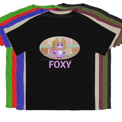 Cute Foxy Hip Hop Male TShirts Lanky Box Leisure Vintage T-shirts Oversized T-shirt For Man Men Graphic Tee Fathers Day Camisas