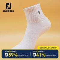 FootJoy ถุงเท้าถุงเท้ากีฬากอล์ฟสำหรับผู้ชาย,ถุงเท้าใส่สบายระบายอากาศได้ดีถุงเท้ากีฬาสไตล์เกาหลี