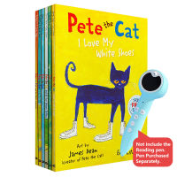 6 เล่ม/ชุดIอ่านได้PETE The Catคลาสสิคสำหรับเด็กหนังสือนิทานหนังสือเด็กการเรียนรู้Educactionalภาษาอังกฤษเรื่องสั้นอ่านสำหรับของขวัญเด็ก